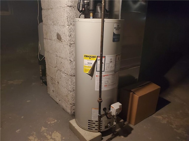 575 Lyon St, Elmira-City, NY 14904 - utility room with gas water heater