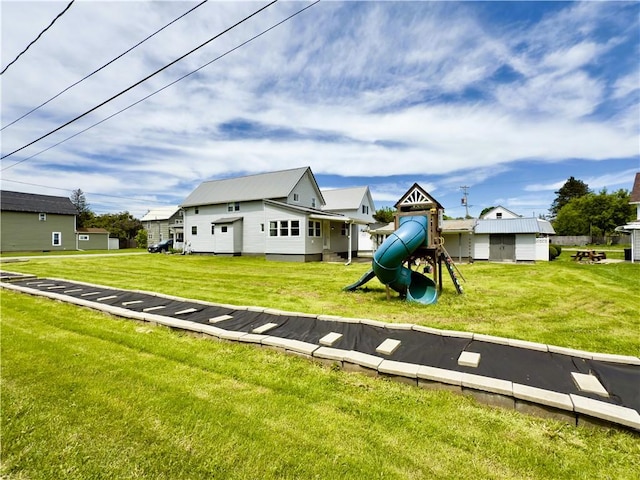 113 1st St, Shinglehouse, PA 16748 - view of playground featuring a yard