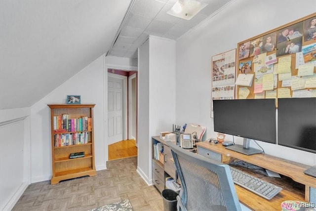 224 Dalton Dr, Tonawanda-Town, NY 14223 - office space with lofted ceiling and baseboards