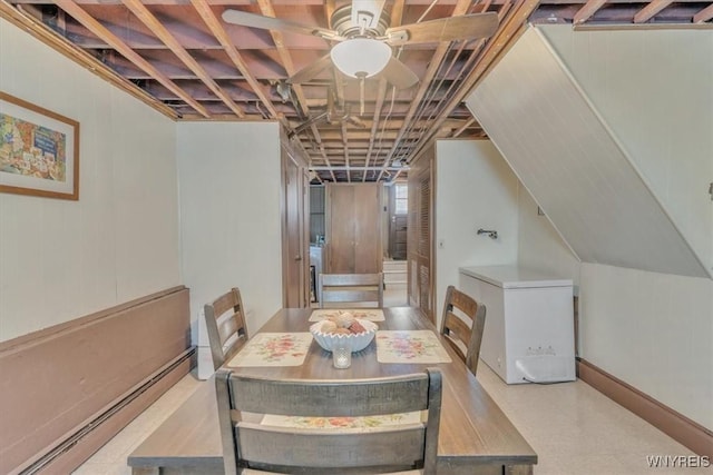 224 Dalton Dr, Tonawanda-Town, NY 14223 - dining room featuring a baseboard radiator and tile patterned floors