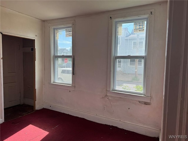 1306 E Lovejoy St, Buffalo, NY 14206 - spare room with plenty of natural light and baseboards