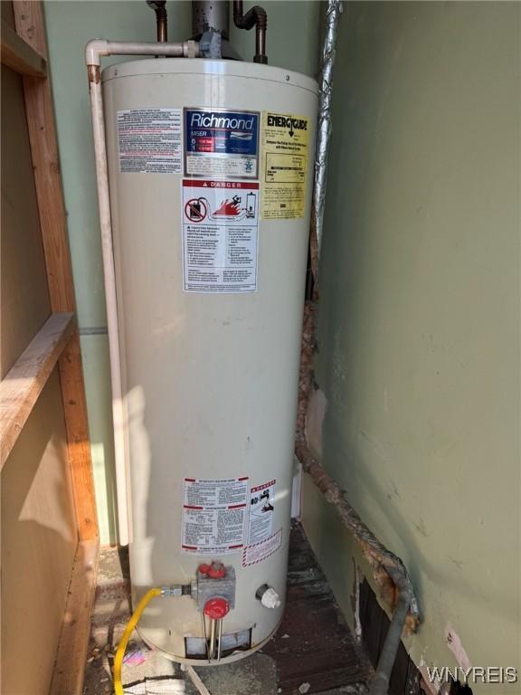 1306 E Lovejoy St, Buffalo, NY 14206 - utilities featuring water heater