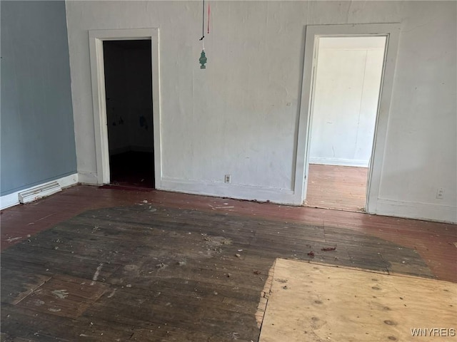 1306 E Lovejoy St, Buffalo, NY 14206 - empty room featuring hardwood / wood-style floors and baseboards
