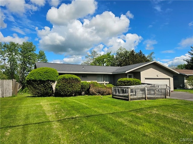 7742 Davis Rd S, Clay, NY 13212 - view of front of property with an attached garage and asphalt driveway