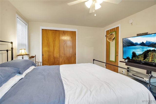 202 Tremaine Ave, Tonawanda-Town, NY 14217 - bedroom featuring ceiling fan and a closet