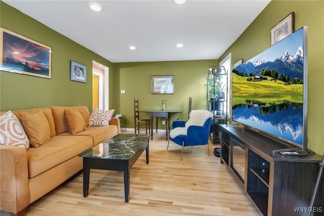 202 Tremaine Ave, Tonawanda-Town, NY 14217 - living area with light wood-style flooring, baseboards, and recessed lighting