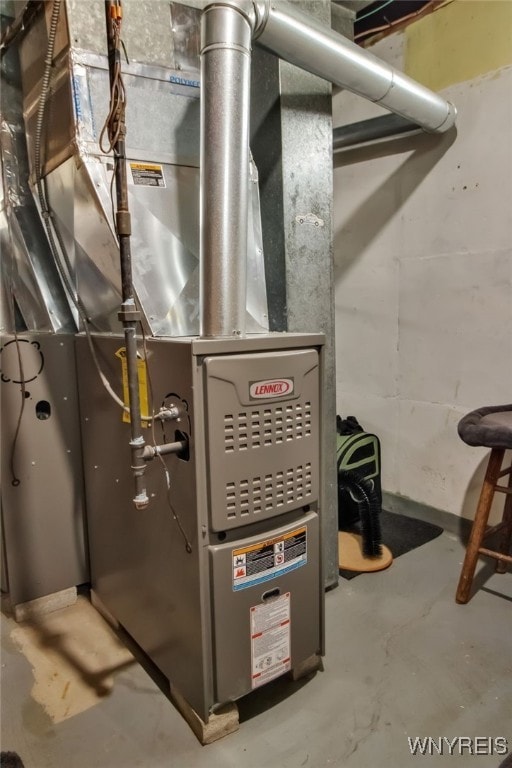 202 Tremaine Ave, Tonawanda-Town, NY 14217 - utility room featuring heating unit