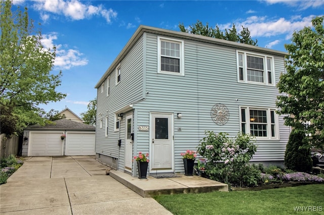 202 Tremaine Ave, Tonawanda-Town, NY 14217 - view of front facade featuring an outdoor structure and a garage