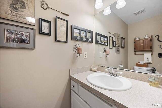 8105 Wilbarham Run, Pompey, NY 13104 - half bath featuring vanity and toilet