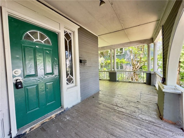 3628 S Salina St, Syracuse, NY 13205 - view of exterior entry with a porch
