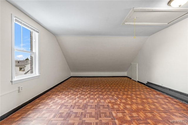 2365 Genesee St, Cheektowaga, NY 14225 - bonus room with attic access, vaulted ceiling, and baseboards