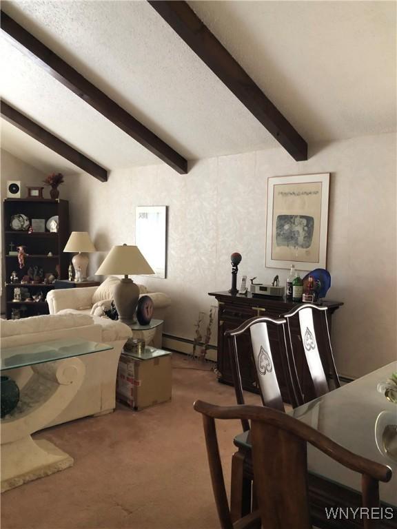 148 Marlin Rd, Grand Island, NY 14072 - bedroom with carpet floors and a baseboard heating unit