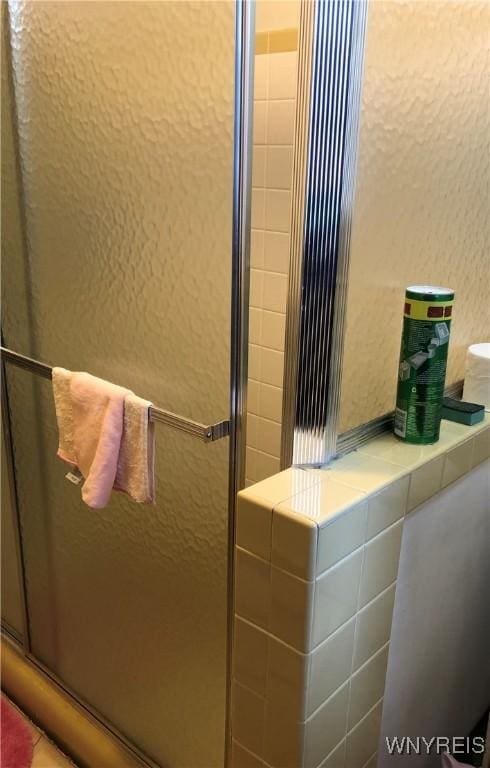 148 Marlin Rd, Grand Island, NY 14072 - full bathroom with a shower stall and a textured wall