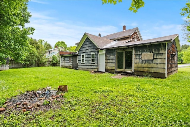227 Mill St, Concord, NY 14141 - back of house with a chimney