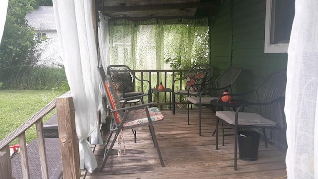 31 S Main St, Cohocton, NY 14826 - view of wooden deck