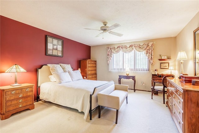 144 Guygrace Ln, Penfield, NY 14580 - bedroom featuring light colored carpet, ceiling fan, and baseboards