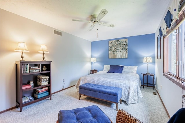 144 Guygrace Ln, Penfield, NY 14580 - carpeted bedroom with baseboards and ceiling fan