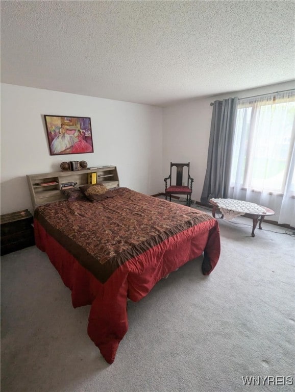589 Briarwood Ln, Lewiston, NY 14092 - carpeted bedroom featuring a textured ceiling and billiards table