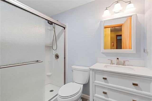 194 Citation Dr, Henrietta, NY 14467 - bathroom featuring toilet, a shower stall, and vanity