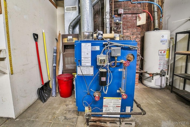 403 Elmwood Ave, Buffalo, NY 14222 - utilities with water heater and a heating unit