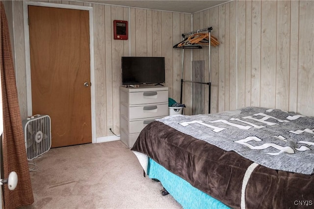 1466 Grant Rd, Russia, NY 13324 - carpeted bedroom with wooden walls