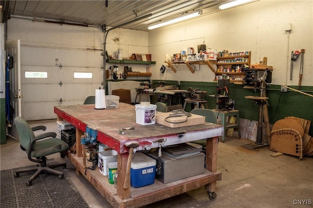 1466 Grant Rd, Russia, NY 13324 - garage featuring a workshop area