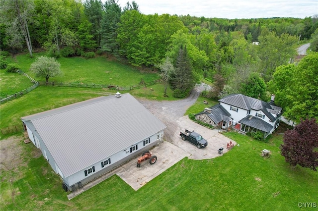 1466 Grant Rd, Russia, NY 13324 - aerial view of property and surrounding area featuring a forest