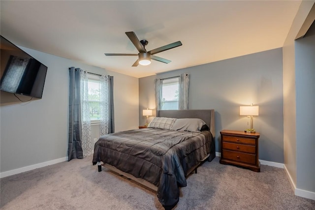 25 San Mateo Rd, Chili, NY 14624 - bedroom featuring baseboards, carpet, and a ceiling fan