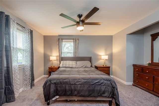 25 San Mateo Rd, Chili, NY 14624 - bedroom featuring carpet flooring, baseboards, and a ceiling fan