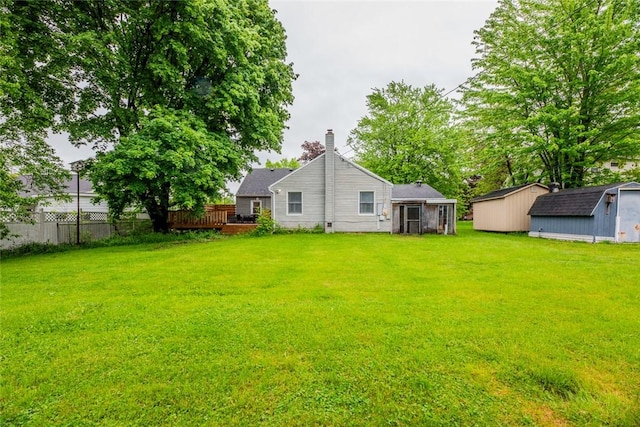 25 San Mateo Rd, Chili, NY 14624 - view of yard with a deck