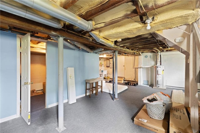 224 Lyell Ave, Ogden, NY 14559 - unfinished below grade area with electric water heater and electric panel