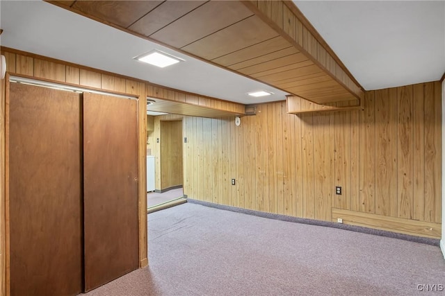 329 Hazelhurst Ave, Syracuse, NY 13206 - finished basement featuring carpet and wood walls