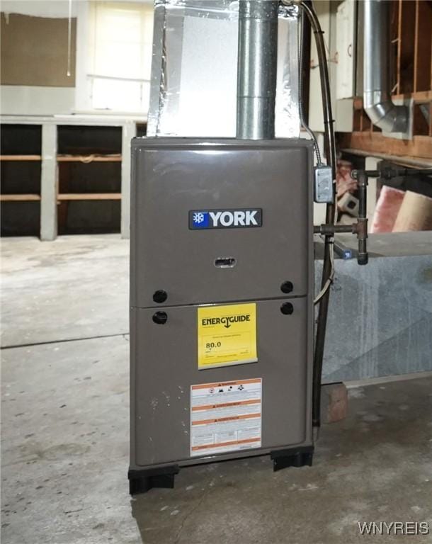4334 Connection Dr, Clarence, NY 14221 - utility room featuring heating unit