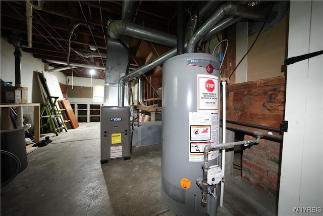 4334 Connection Dr, Clarence, NY 14221 - utility room featuring gas water heater