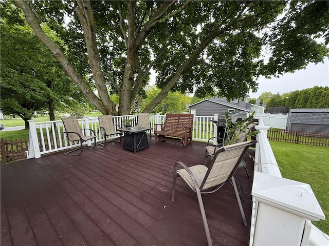300 Amy Ln, Clarkson, NY 14420 - view of wooden terrace