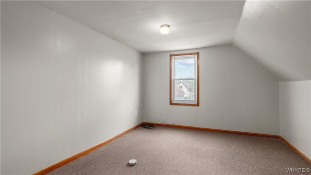 35 Duerstein St, Buffalo, NY 14210 - bonus room with vaulted ceiling, carpet flooring, and baseboards
