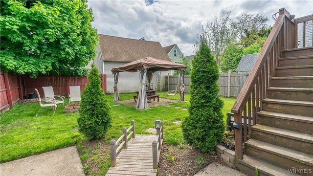 35 Duerstein St, Buffalo, NY 14210 - view of yard with stairs