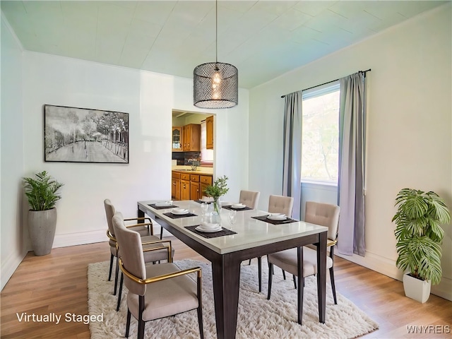 40 Federal Ave, Buffalo, NY 14215 - dining space featuring light wood finished floors and baseboards