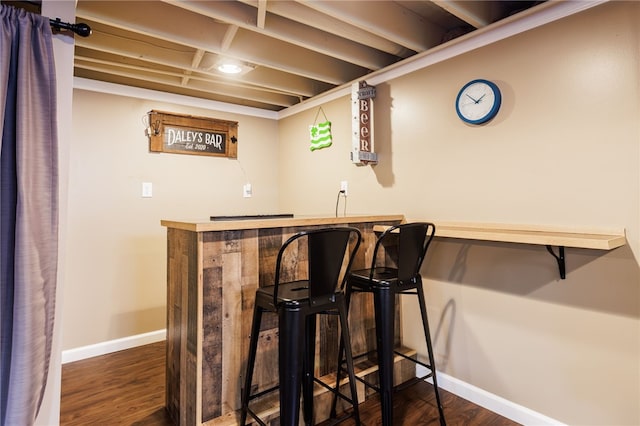 25 Selkirk Dr, Greece, NY 14626 - indoor bar with baseboards and wood finished floors