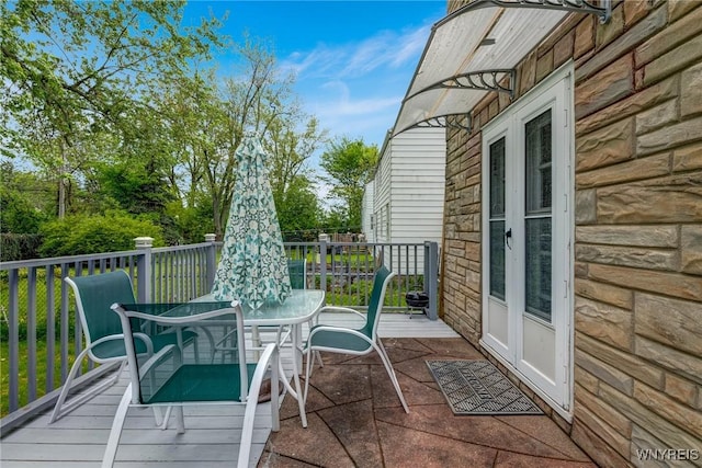 1597 Kensington Ave, Cheektowaga, NY 14215 - wooden terrace featuring outdoor dining space