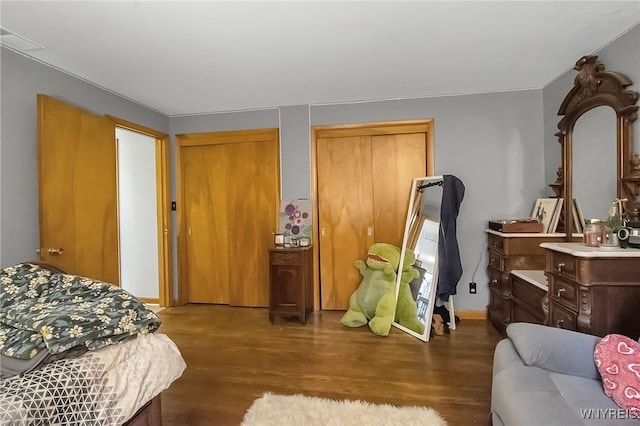 3955 Four Rod Rd Unit S, Marilla, NY 14052 - bedroom with wood finished floors and two closets