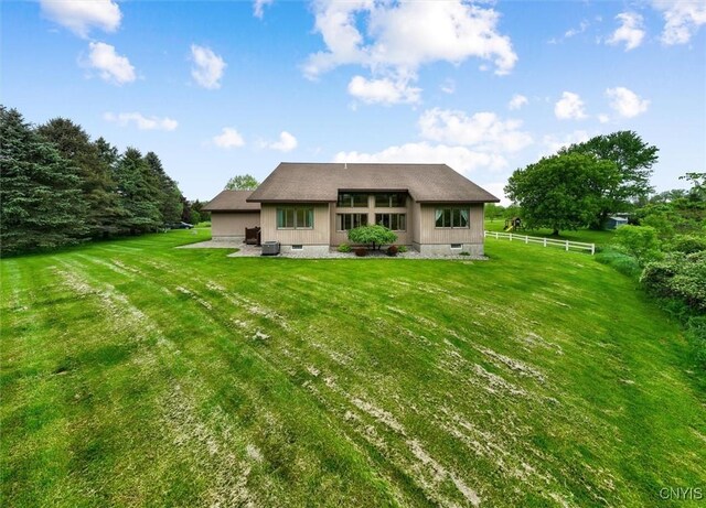 5 Byron Ln, Kirkland, NY 13323 - back of property featuring a patio area and crawl space