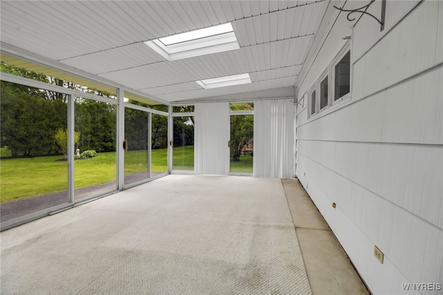 69 Coolidge Ave, Lockport-City, NY 14094 - unfurnished sunroom with a skylight