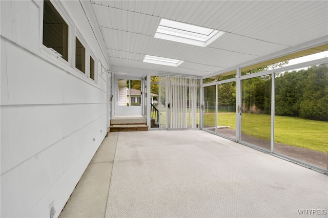 69 Coolidge Ave, Lockport-City, NY 14094 - unfurnished sunroom with a skylight