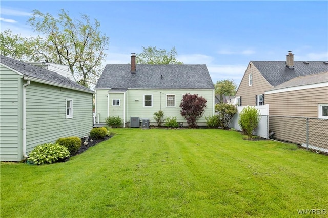 234 Clark St, Tonawanda-Town, NY 14223 - back of house with central AC and a chimney