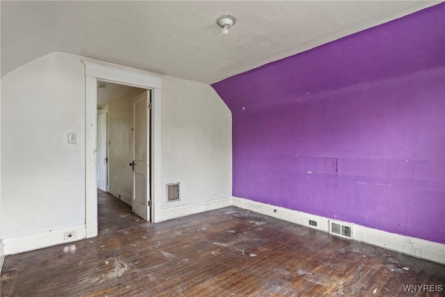 22 Bruce St, Buffalo, NY 14214 - additional living space featuring wood-type flooring and vaulted ceiling