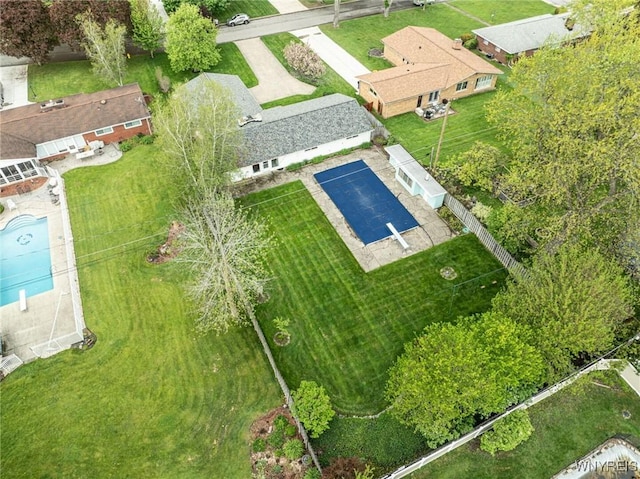 149 Fleetwood Ter, Amherst, NY 14221 - drone / aerial view of a pool area