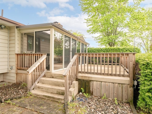 39 Sahara Dr, Gates, NY 14624 - deck featuring a sunroom