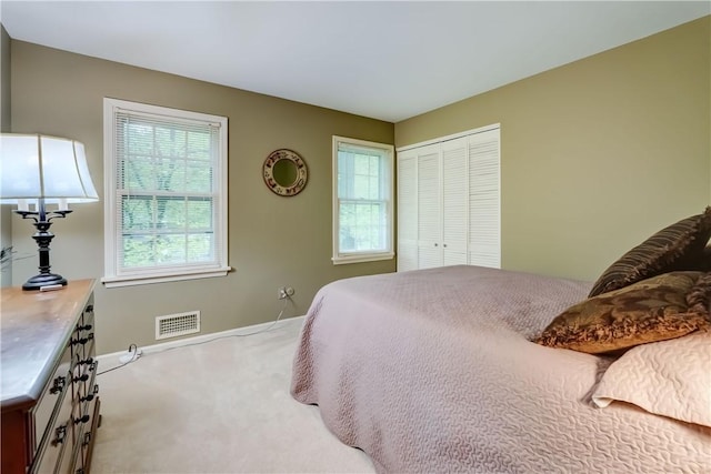 18 Chesham Way, Perinton, NY 14450 - bedroom featuring multiple windows, carpet floors, and a closet