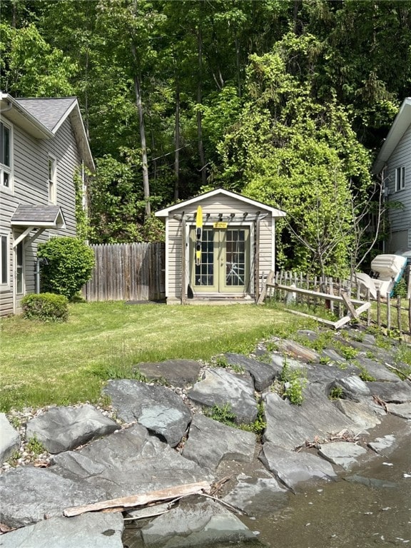 8976 Trio Dr, Urbana, NY 14840 - view of yard featuring an outdoor structure